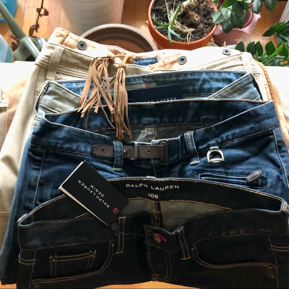 RL Jeans. Skinny fit, zip- up leg. Size 2.
